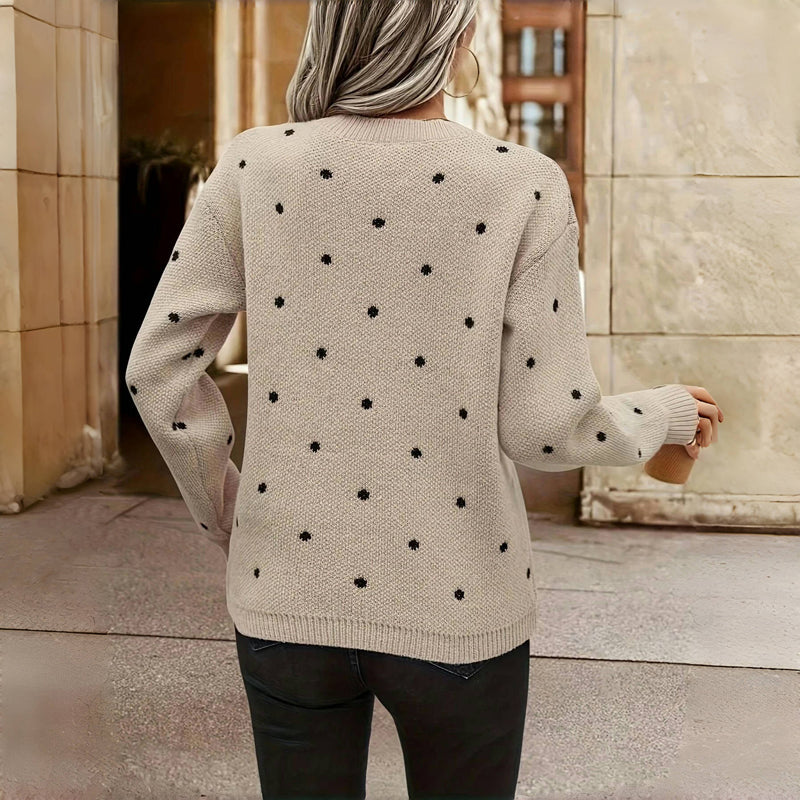 Lilah | Pull en tricot à pois