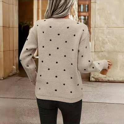 Lilah | Pull en tricot à pois