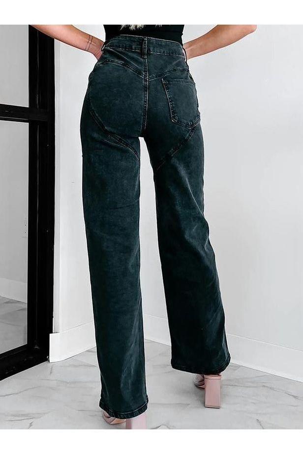 Harper - Luxe Crystal Straight Jeans