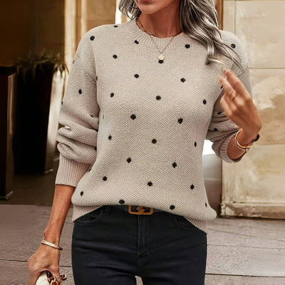 Lilah | Pull en tricot à pois