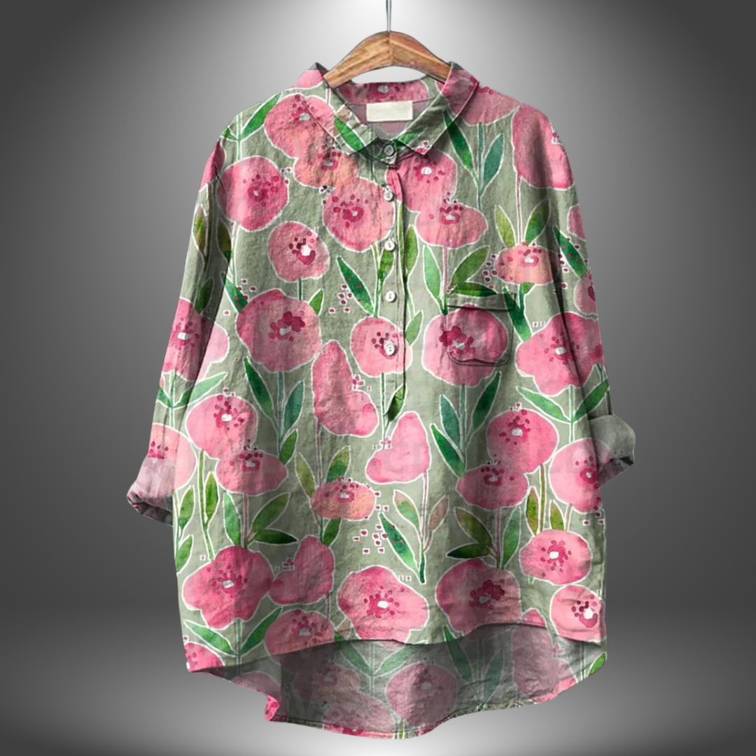 Virginia | Chemise Florale Artisanale pour Femmes