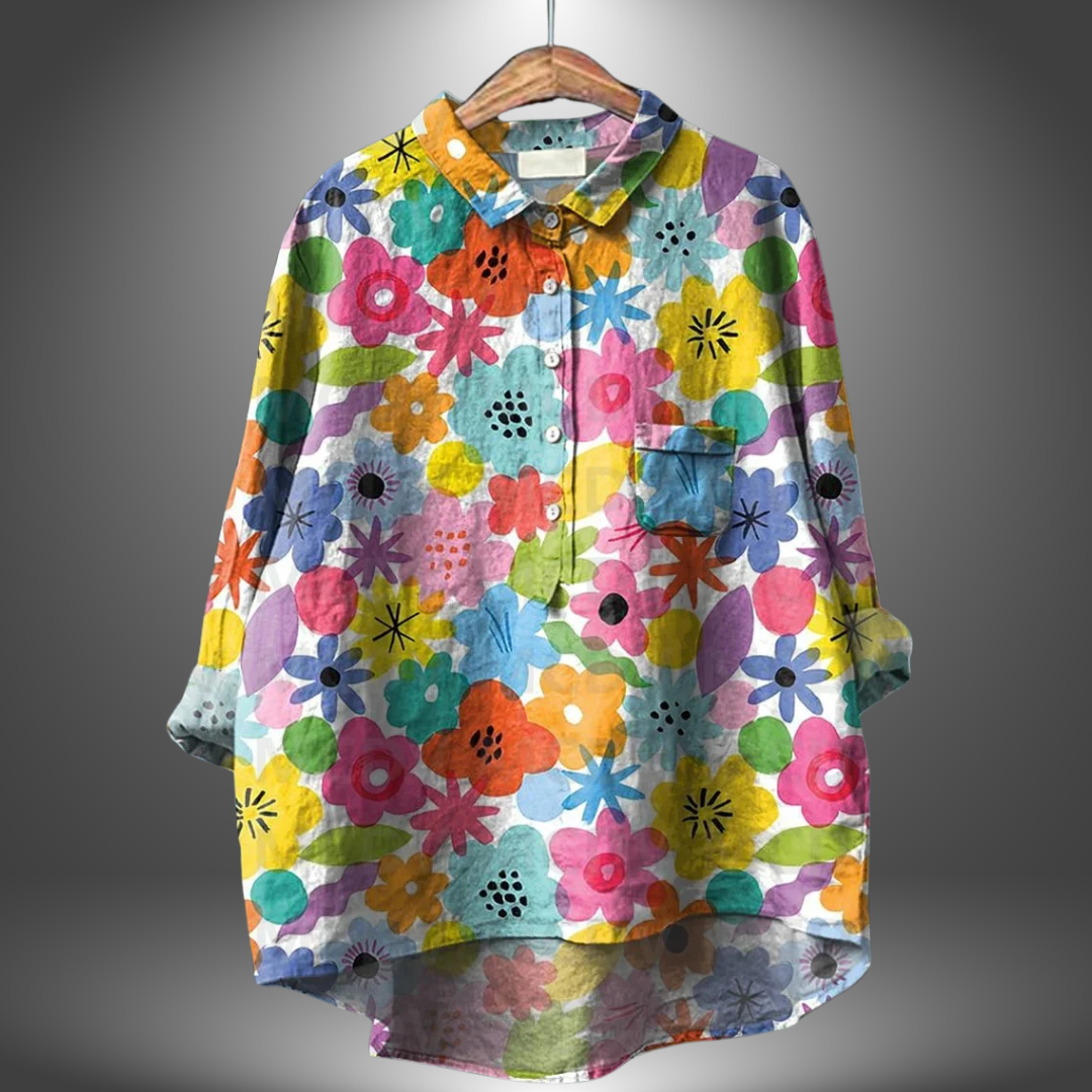 Virginia | Chemise Florale Artisanale pour Femmes