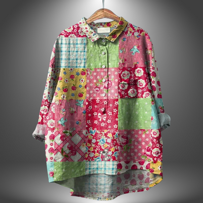 Virginia | Chemise Florale Artisanale pour Femmes