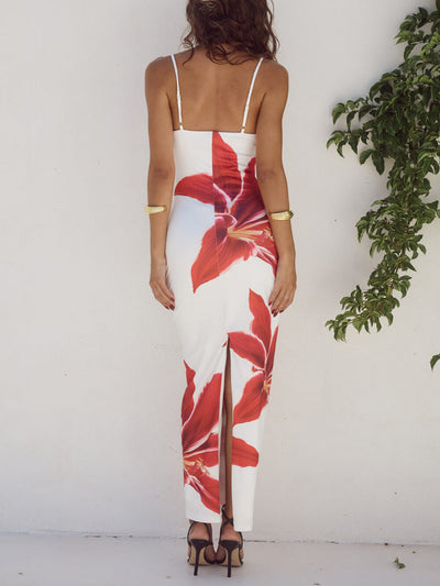The Tropical Bloom Maxi Dress