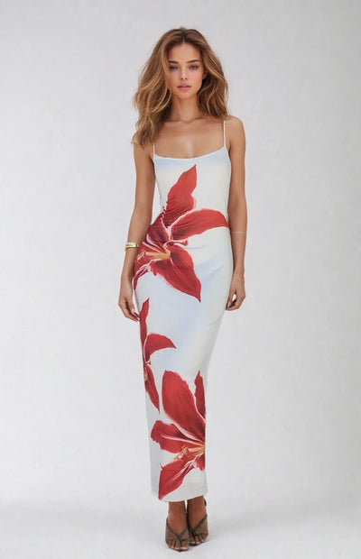 The Tropical Bloom Maxi Dress