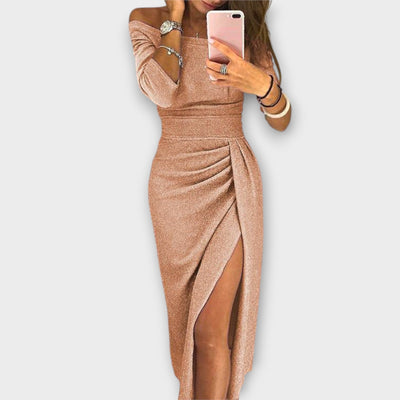 Lena – Elegante off-shoulder jurk