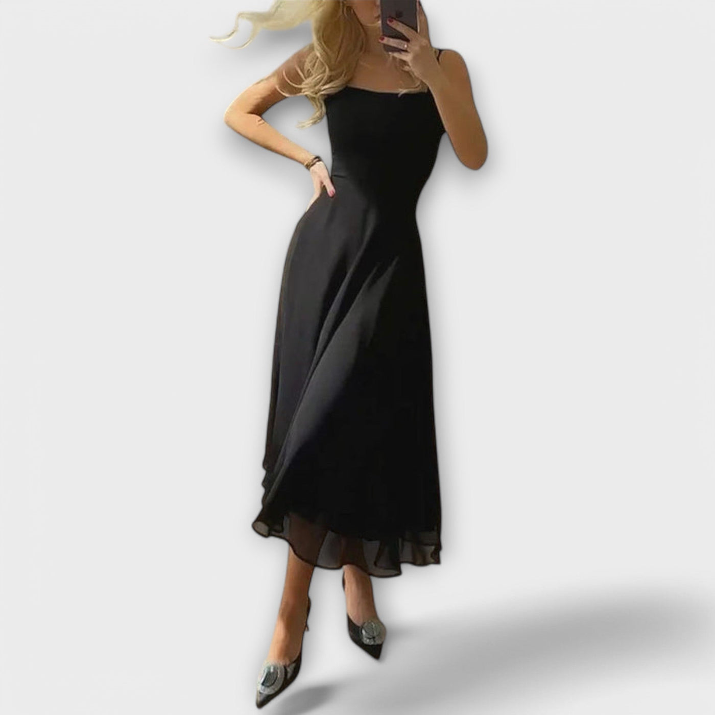 Elegante mouwloze jurk