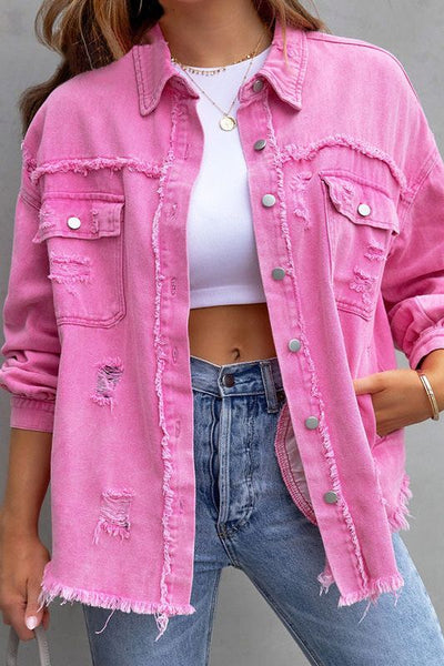 The Distressed Denim Jacket