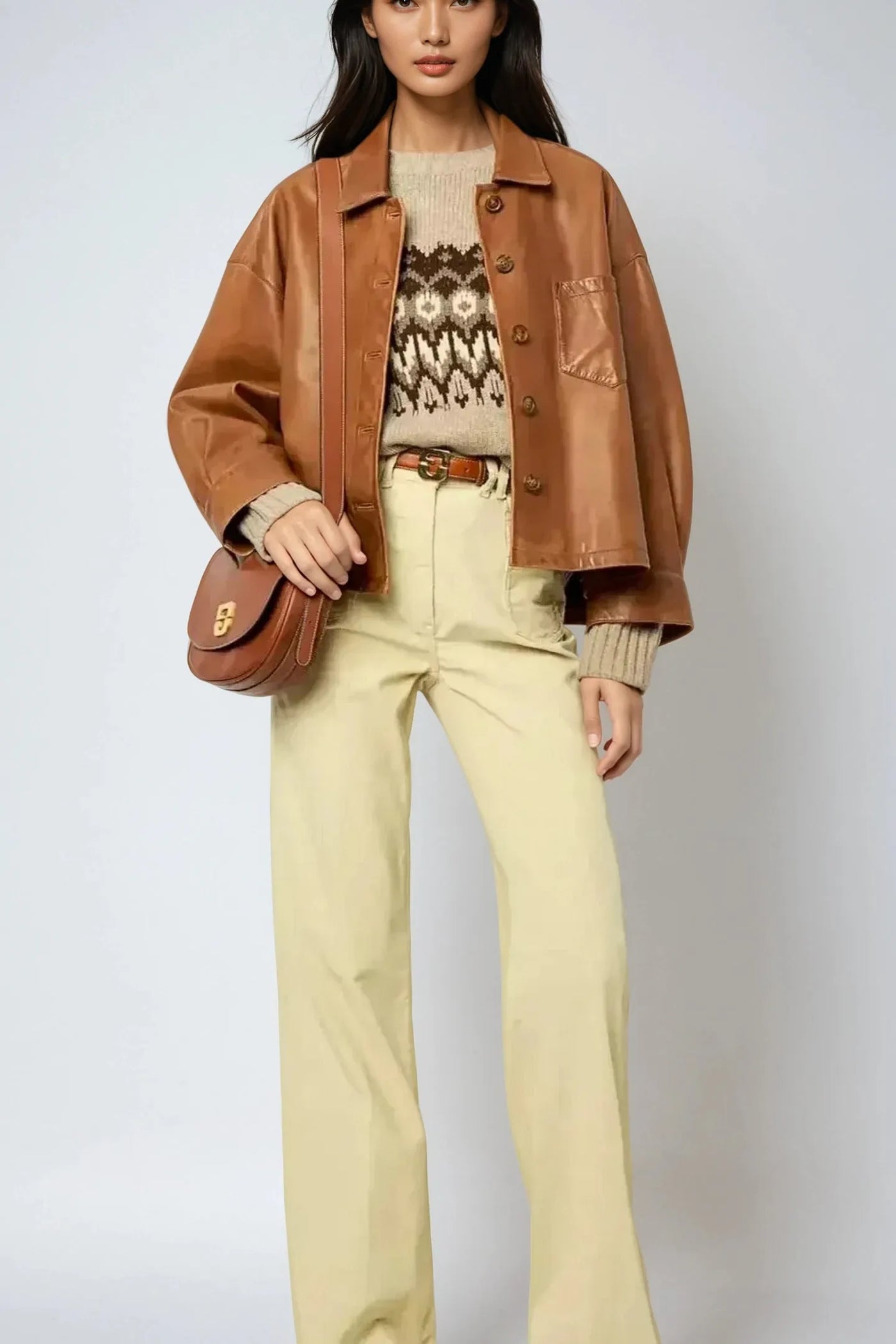 Sloane - The Modern Short Leather Jacket