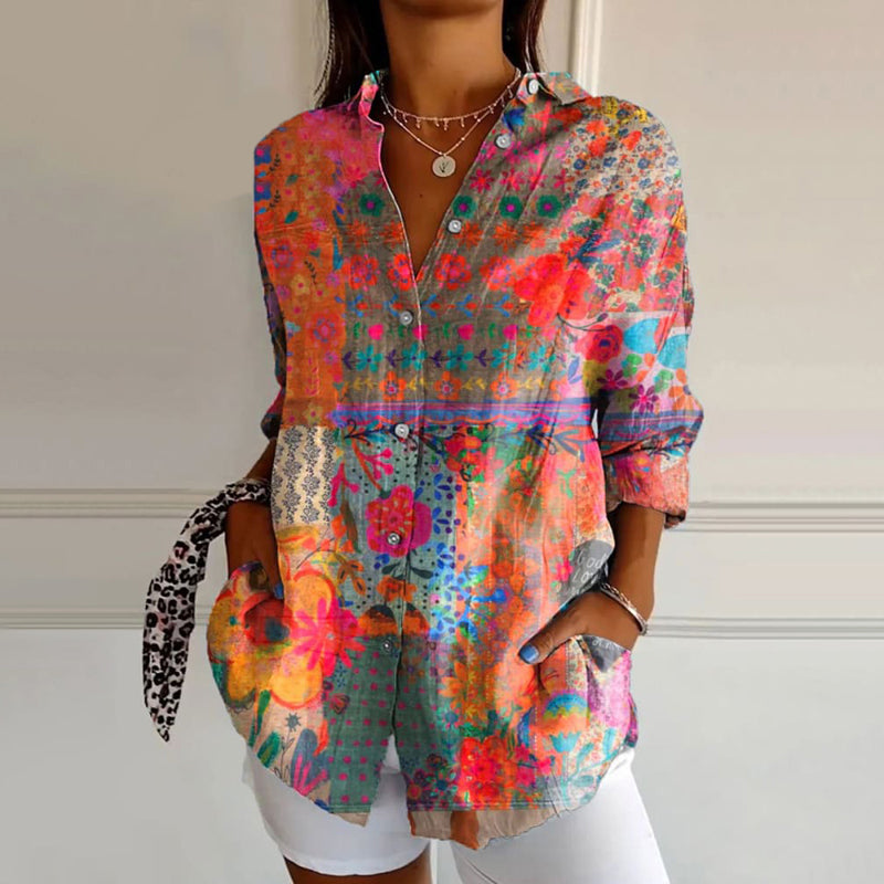 Iva™ | Blouse élégante avec imprimé floral