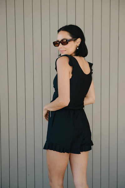 Sanne – Badpak met ruches en busteondersteuning