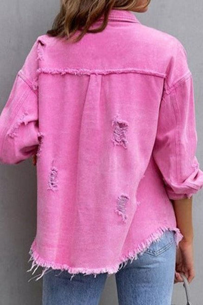 The Distressed Denim Jacket