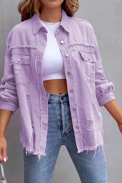 The Distressed Denim Jacket