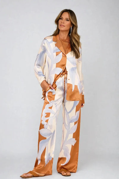 Calista Tie-Dye Floral Set