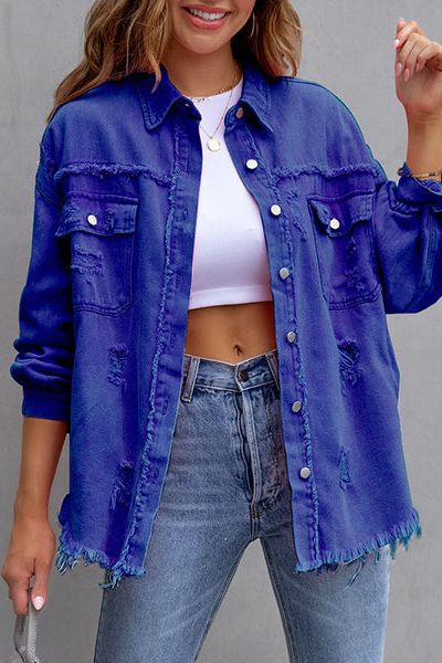 The Distressed Denim Jacket