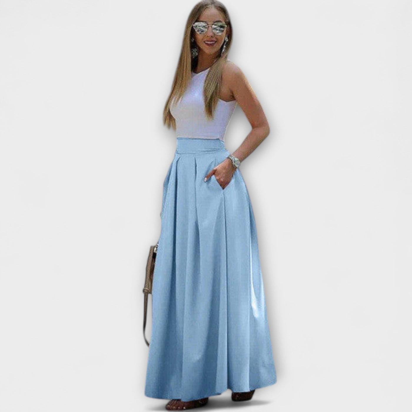 Yara – Elegante maxi-rok met hoge taille