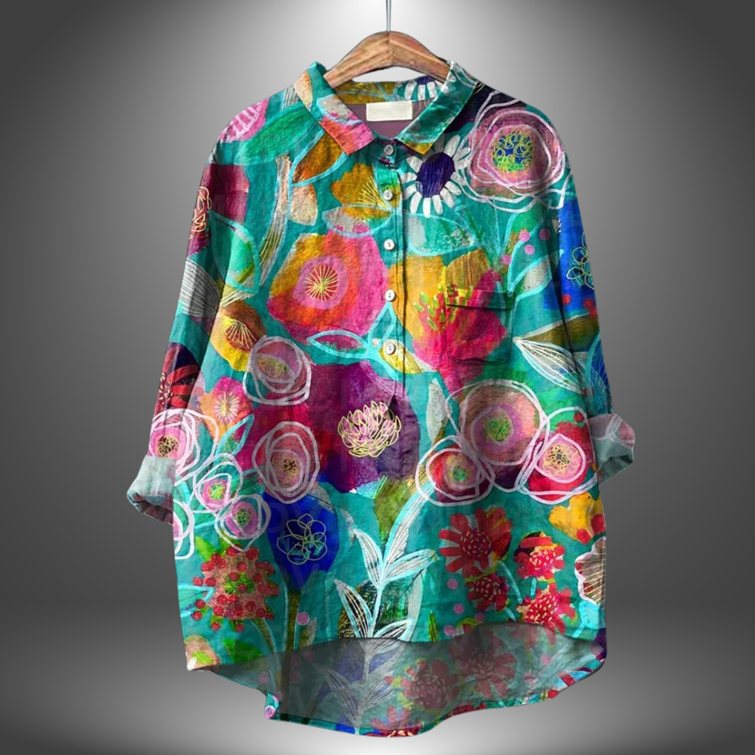 Virginia | Chemise Florale Artisanale pour Femmes