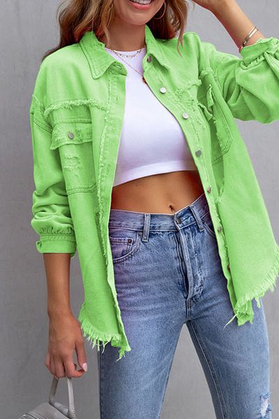 The Distressed Denim Jacket