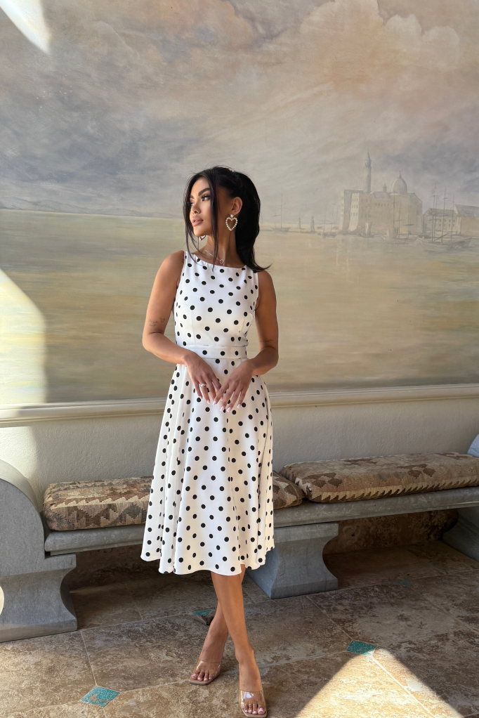 Ofelia - Polkadot midi jurk
