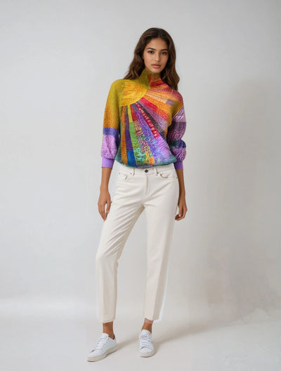 Sheila – High-Neck Statement Sweater