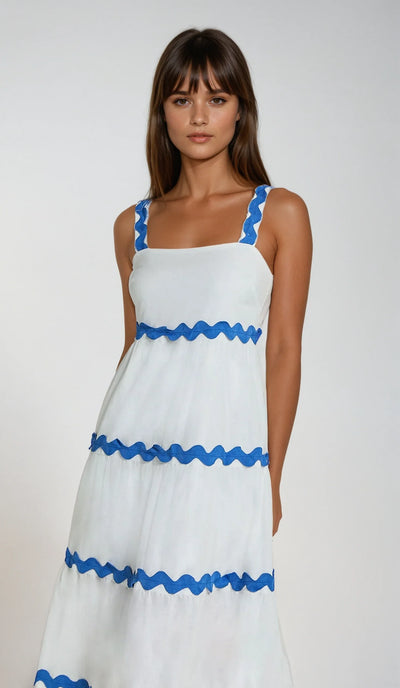 The Wavy Charm Midi Dress