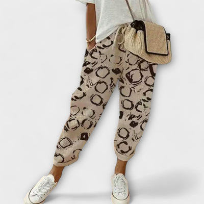 Burga - Comfortabele broek van katoen en linnen