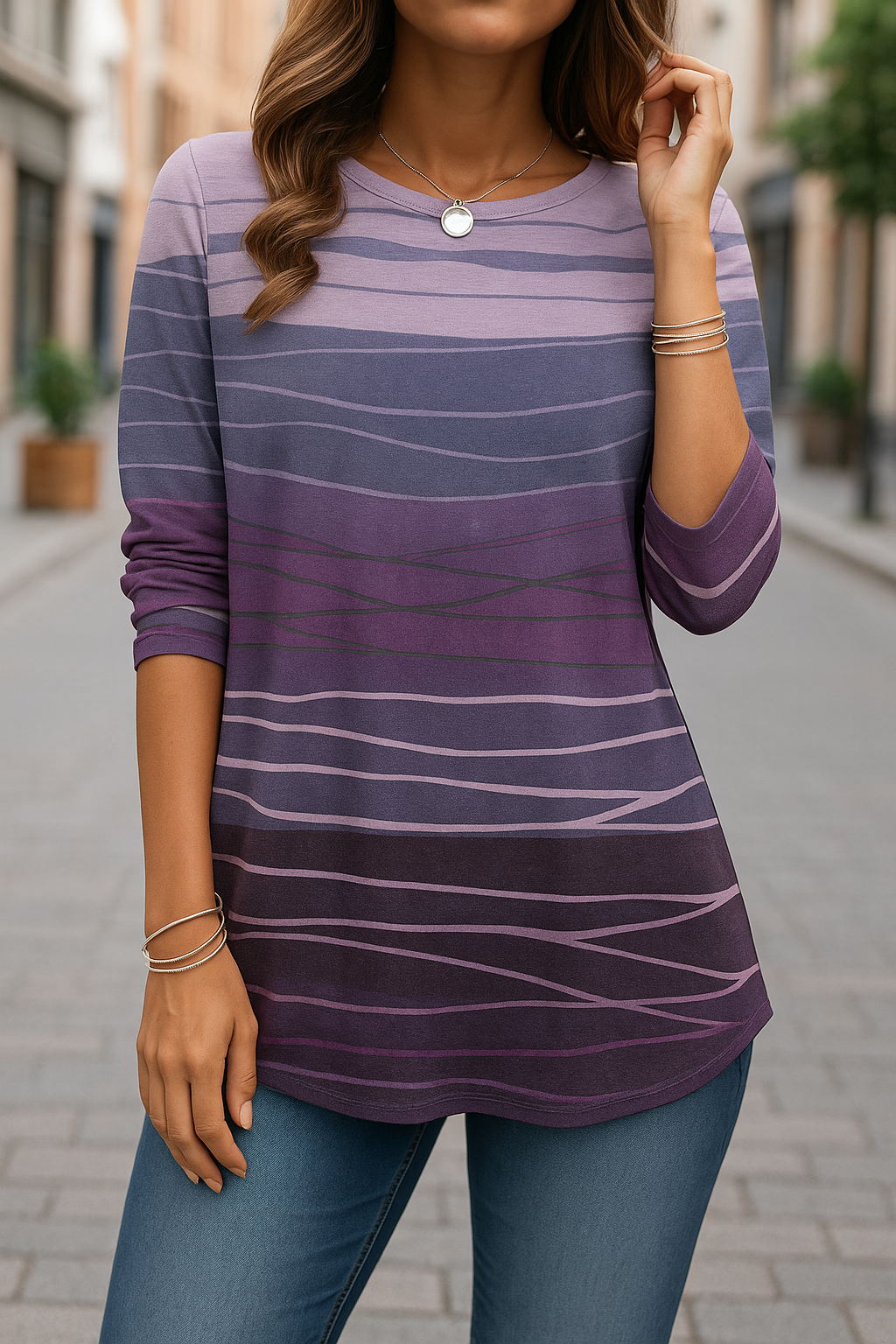 Vebeka - Lässiges Vintage T-Shirt