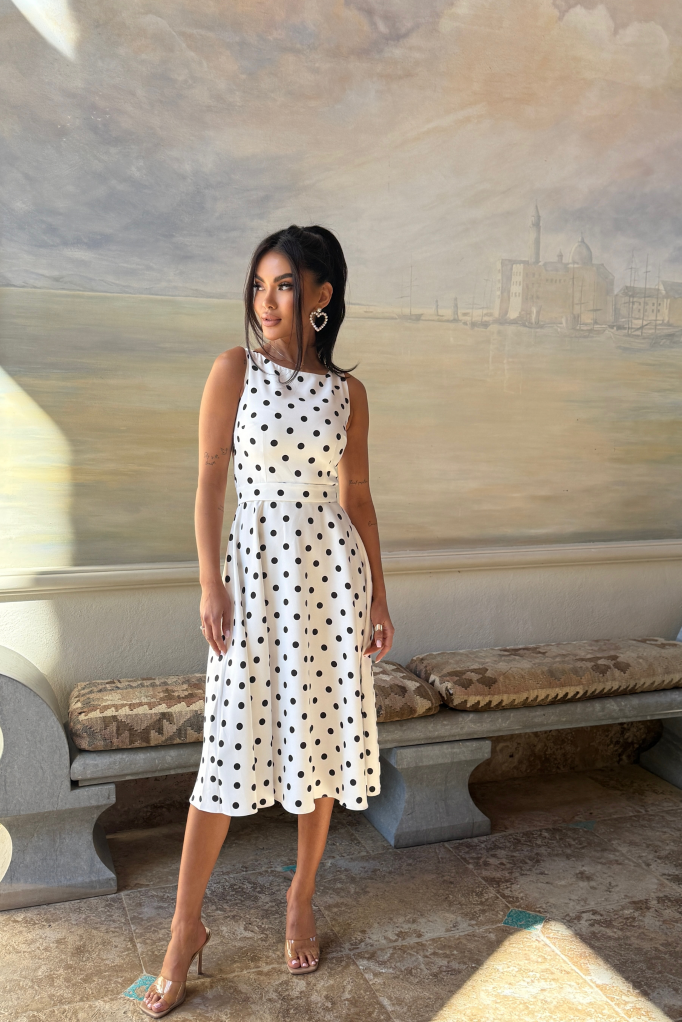 Ofelia - Polkadot midi jurk