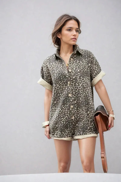 Mila Cheetah Romper: Fierce & Flirty