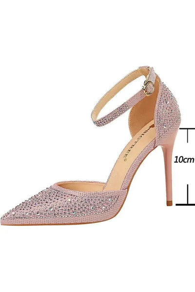 Glamorous Rhinestone High Heels