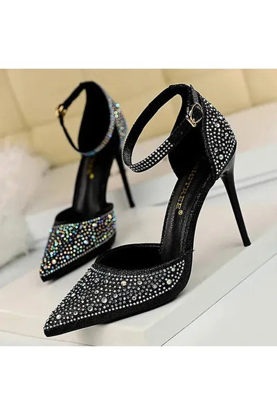 Glamorous Rhinestone High Heels