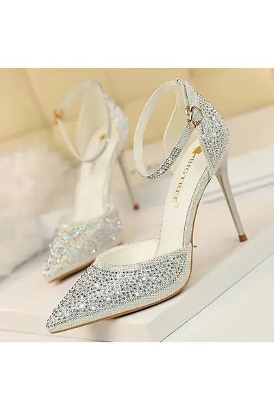 Glamorous Rhinestone High Heels