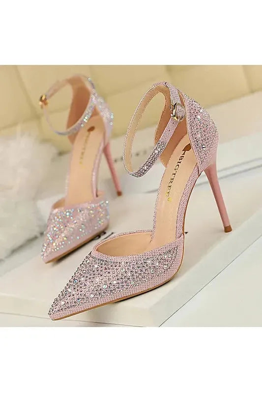 Glamorous Rhinestone High Heels