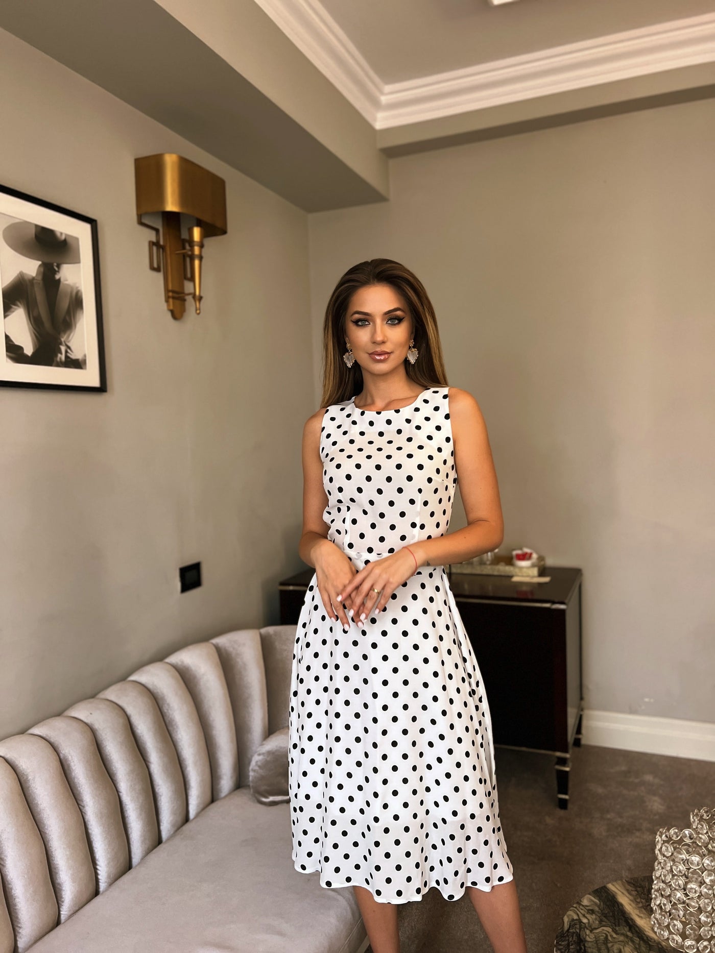 Ofelia - Polkadot midi jurk