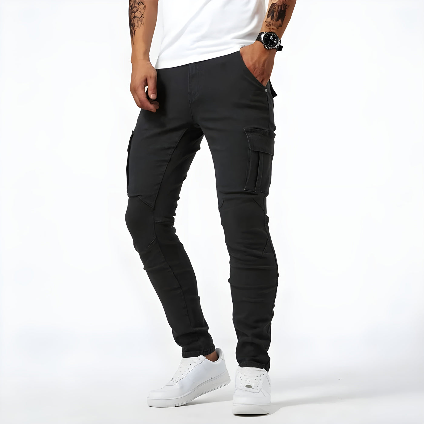 Samuel™ | Pantalon Cargo en Denim Stretch