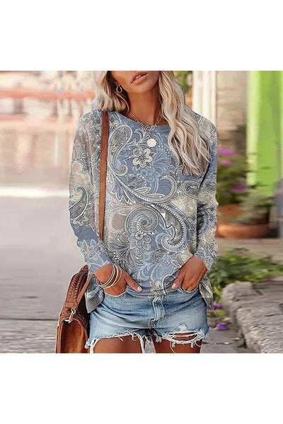 June – Comfortable printed sweater