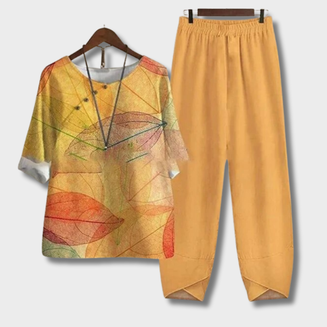 Katell – Comfortabele en chique blouse en broek set