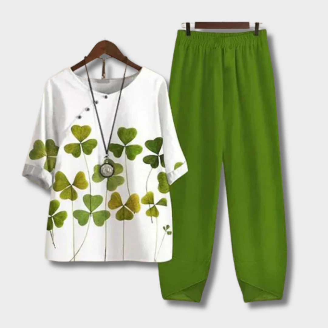 Katell – Comfortabele en chique blouse en broek set