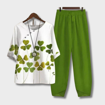 Katell – Comfortabele en chique blouse en broek set