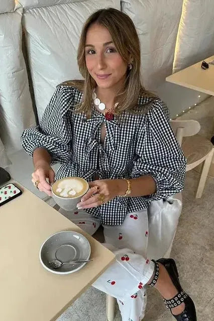 The Camille Tie-Front Blouse