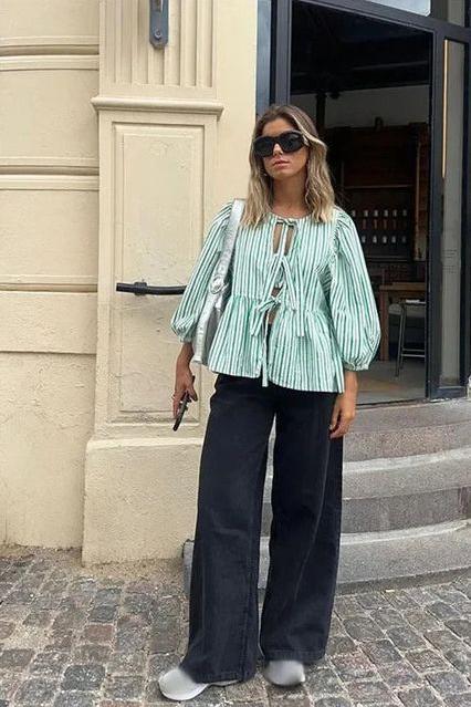 The Camille Tie-Front Blouse