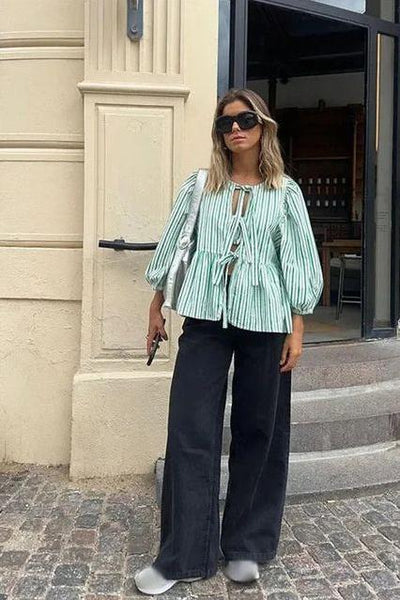 The Camille Tie-Front Blouse