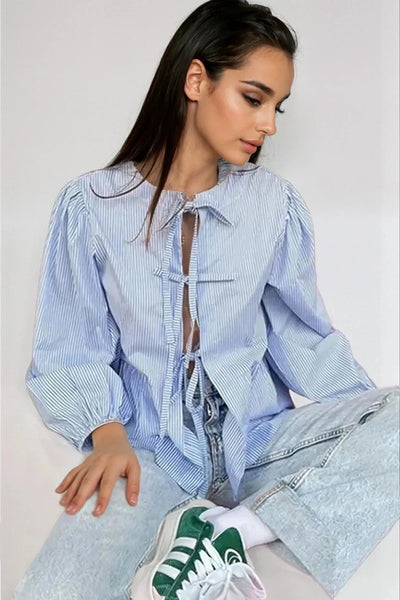 The Camille Tie-Front Blouse