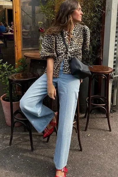 Leopard Chic Spring Top