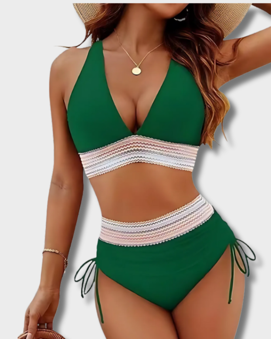 Lidia – Bikini set met buikcontrole en hoge taille