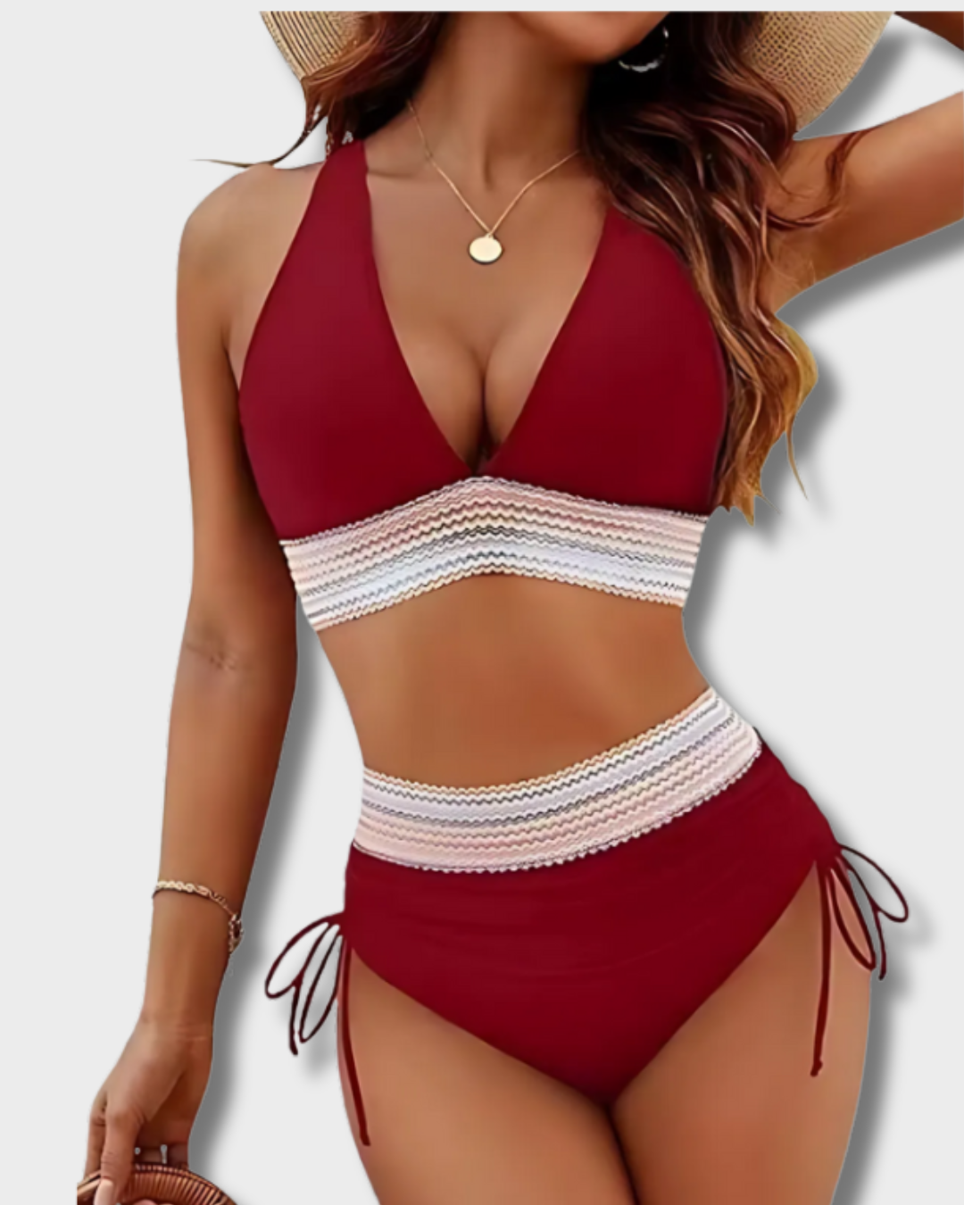 Lidia – Bikini set met buikcontrole en hoge taille
