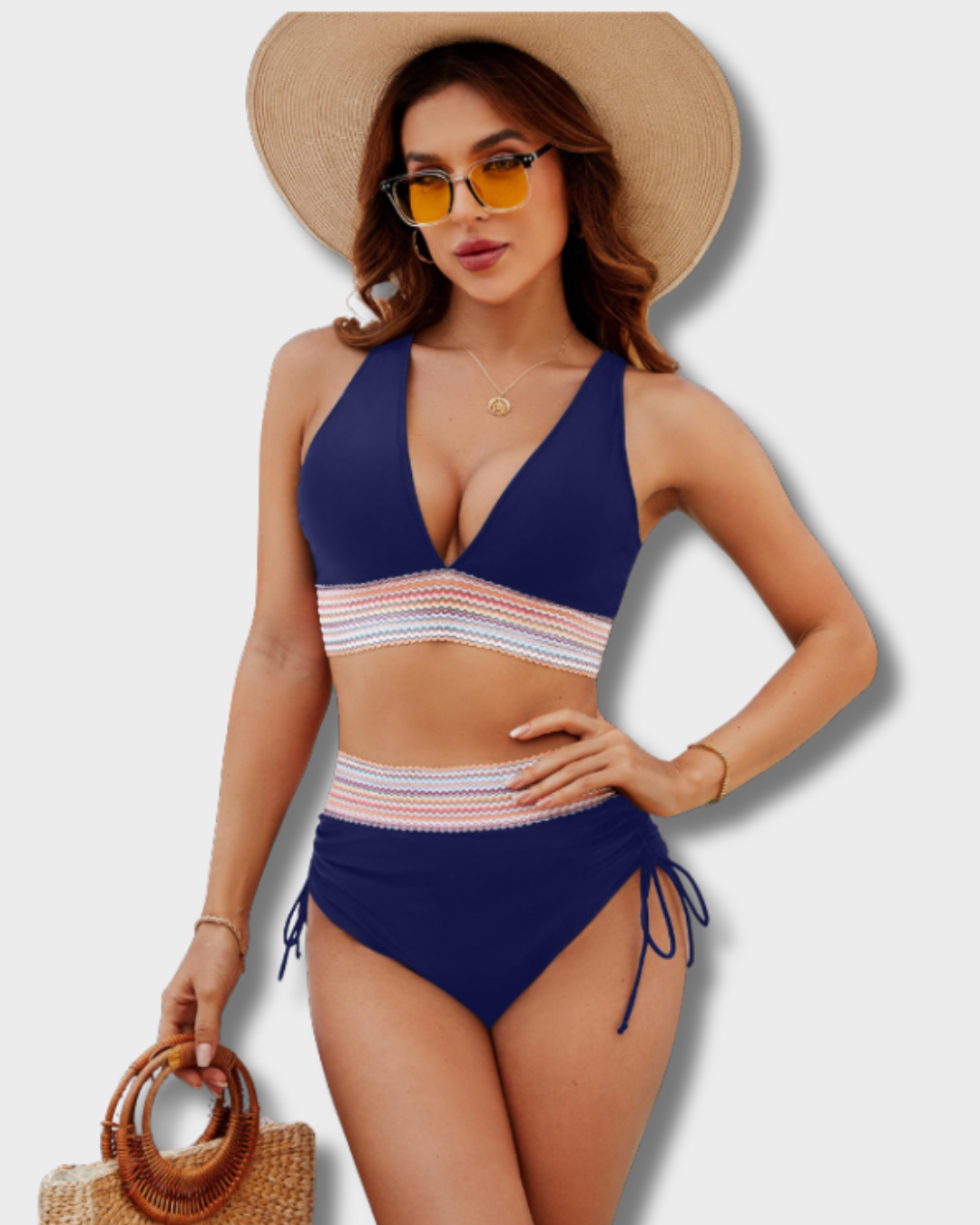 Lidia – Bikini set met buikcontrole en hoge taille