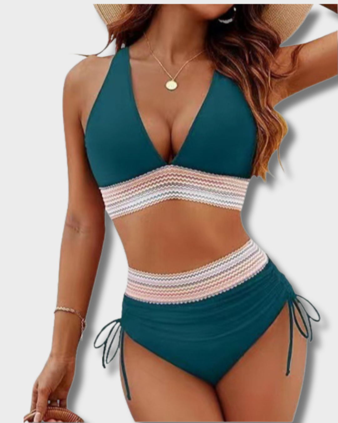 Lidia – Bikini set met buikcontrole en hoge taille