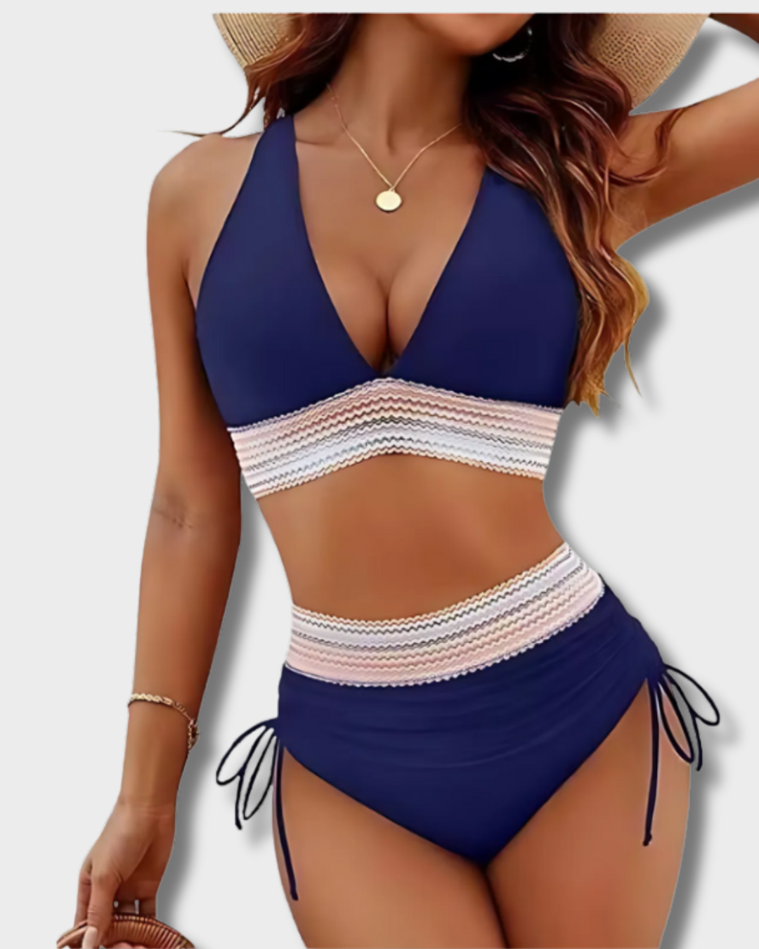 Lidia – Bikini set met buikcontrole en hoge taille