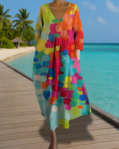 Lieke - Geometrische jurk